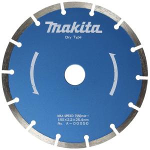 マキタ ダイヤモンドホイール用ダイヤ 180セグメント コンクリ切断用 外径180mm X 内径25.4mm X 厚2.2mm A-00050｜monoyell