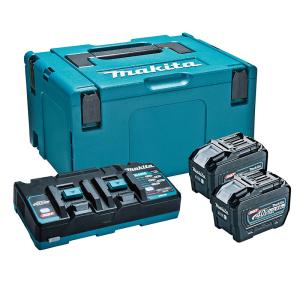 【久留米】【引き取り限定】【中古美品】makita マキタ XGT3 A-71978 パワーソースキット バッテリー(40Vmax/5.0Ah)×2※使用回数/各1回・充電器(DC40RA)・ケース付 マキタ（makita） A-71978 40Vmax パワーソースキットXGT3 (バッテリ