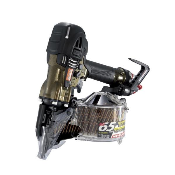 【限定色】MAX　HN-65N4(D)-Aオリーブ　高圧釘打機 スーパーネイラ (26〜65mm釘に...