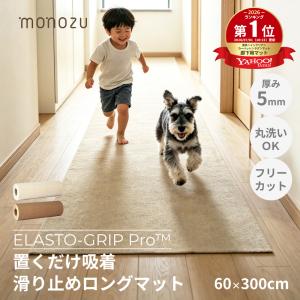 ロングカーペット 吸着式 滑り止めマット 廊下用 洗える フリーカット対応 防音・床保護・寒さ対策 ペット対応 床暖房対応 廊下敷き 無地タイプ 60cm幅 300cm丈