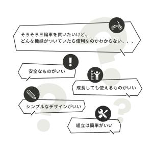 子供用三輪車 レトロ三輪車 傘&バッグ付き 手...の詳細画像3
