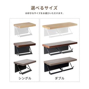 トイレットペーパーホルダー ダブル 2連 木製...の詳細画像2