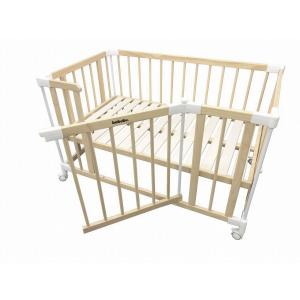 バブブ ベビーベッド ゲートパネル付き bab...の詳細画像1
