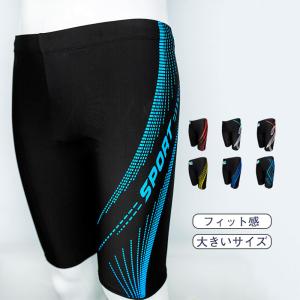 水着 メンズ 男性用 ロング ひざ丈 競泳 水泳 スイミングパンツ