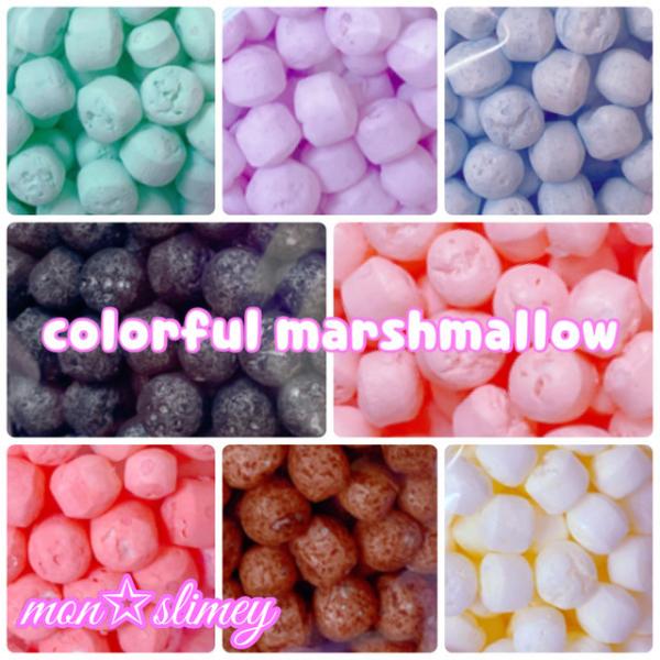 colorful marshmallow beads カラフル マシュマロビーズ