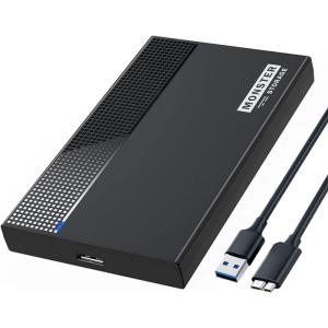 MonsterStorage 2.5インチ HDD SSD 外付けケース SATA 3.0 5Gbps高速転送速度