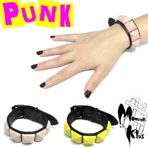 全2色 ブラックローラーバックル1連ピラミッド鋲ブレスレット クリームピンク イエロー バックル留め Ab 07 レザー ボディピアス ボディーピアスとの相性抜群 Ab 07 Monster Kids Store ボディピアス 通販 Yahoo ショッピング