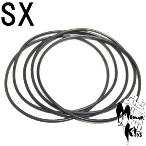 ●1本売り●ラバーブレスレット XSサイズ 約1.5mm・1本売り・内径：約60mm AB-21-XS ゴム製 黒 ブラック ゴム製品 ボディピアス/ボディーピアスとの相性抜群