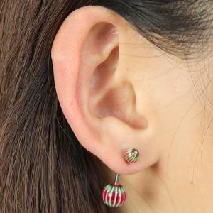 ボディピアス 14G ホワイトストライプ バナ...の詳細画像1