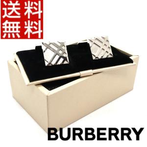 バーバリー BURBERRY 高級 カフス チェック柄 真鍮  ブロス 箱付 正規品 新品 送料無料 BB566｜monstyle