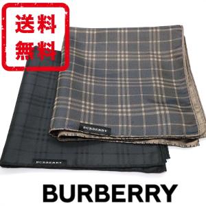 バーバリー BURBERRY ポケットチーフ シルク 絹 チェック柄