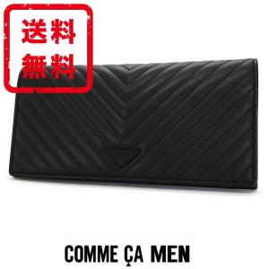 コムサメン COMME CA MEN 長財布 キルティング 羊革 レザー正規品 未使用品 送料無料  COM042｜monstyle