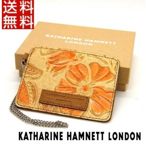 キャサリンハムネットKATHARINE HAMNETT 定期入れ パスケース ローザ 牛革 レザー 箱付き 正規品 新品 送料無料 KH032｜monstyle