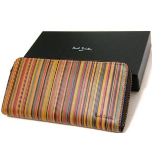 ポールスミス Paul Smith 長財布 マルチストライプ...
