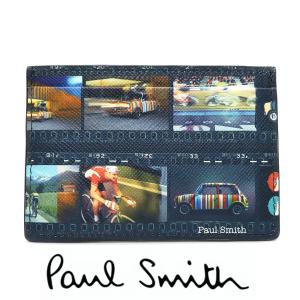 ポールスミス Paul Smith 定期入れ パスケース カードケース ID ミニフィルムストリップ 牛革 レザー 正規品 箱付き 新品 ギフト プレゼント 送料無料 PS2819｜monstyle