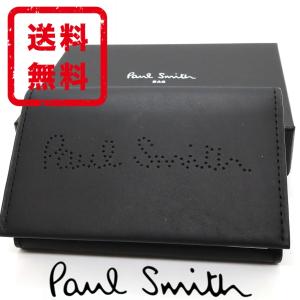 ポールスミス Paul Smith  名刺入れ カードケース レシートストーリー 牛革 レザー 箱付き 正規品 新品 ギフト プレゼント 送料無料 ps3091｜monstyle