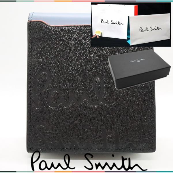 ポールスミス Paul Smith 財布 2つ折り ロゴストーリー 牛革 レザー 正規品 新品 送料...