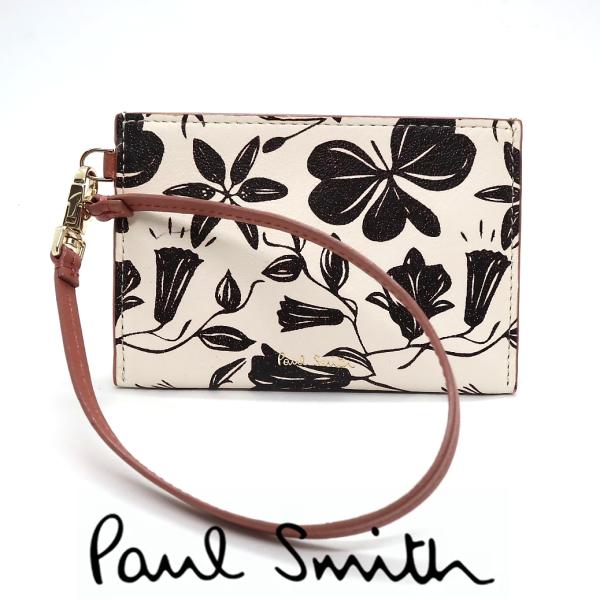 ポールスミス Paul Smith 定期入れ パスケース ID フローラル レザー正規品 新品 ギフ...