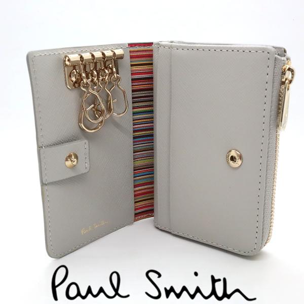 ポールスミス Paul Smith キーケース マルチサフィアーノ コイン 小銭 牛革 レザー 財布...