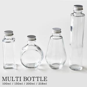 ハーバリウム用 ガラス瓶 3本セット 日本製 ガラスボトル 100ml/150ml/200ml/218ml ハンドメイド ドロップ オーバル スクエア 角瓶 ロング しずく型