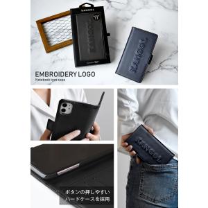KANGOL 刺繍ロゴ 手帳型 iPhoneケ...の詳細画像4