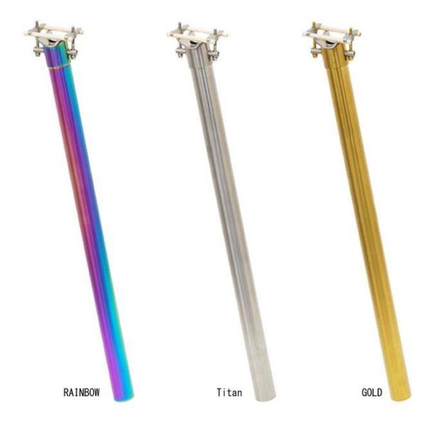 FF-R B349 チタニウムシートポスト 34.9mmx550mm チタン