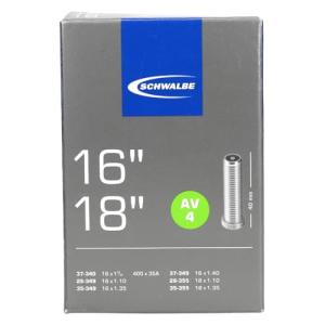 SCHWALBE(シュワルベ) 【正規品】16×1.35(349)、16×11/4、18×1.25チューブ 米式 40mmバルブ 4AV