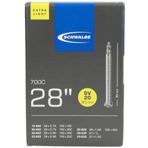 SCHWALBE(シュワルベ) 【正規品】700×18/25C用軽量チューブ 仏式 80mmXXロングバルブ 20SV-XXL