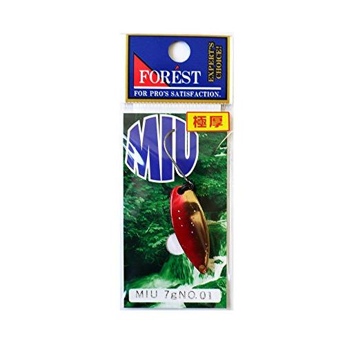 フォレスト(FOREST) スプーン ミュー ネイティブシリーズ 7g 赤金 #1 ルアー