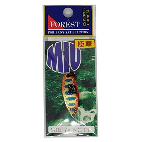 フォレスト(FOREST) スプーン ミュー ネイティブシリーズ 7g 赤金ヤマメ #11 ルアー