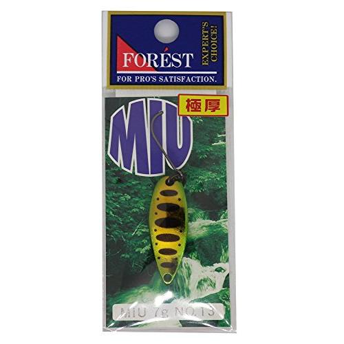 フォレスト(FOREST) スプーン ミュー ネイティブシリーズ 7g 緑金ヤマメ #13 ルアー