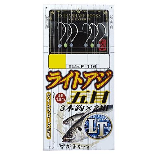 がまかつ(Gamakatsu) ライトアジ五目仕掛 3本鈎 F116 11号-ハリス3. 45763...