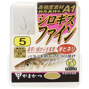 がまかつ(Gamakatsu) シングルフック ザ・ボックス A1 シロギスファイン 5号 90本 茶 67776