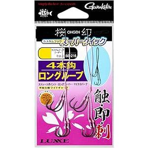 がまかつ(Gamakatsu) 糸付 桜幻 CH スーパークイック 4本ロングループ 3S 60-2...