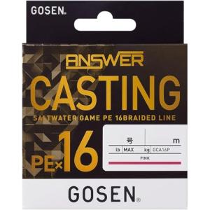 ゴーセン(GOSEN) アンサー キャスティング PE×16 200m ピンク 1.2号