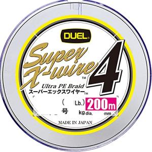 デュエル PEライン ススーパーエックスワイヤー4 2.0号 200m 5色/イエローマーキング H3593N-5CR
