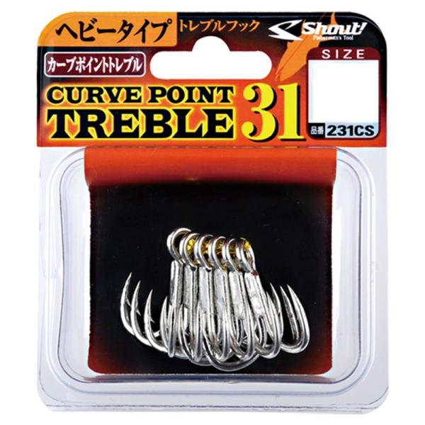 シャウト! 231-CS カーブポイント トレブル31 6/0