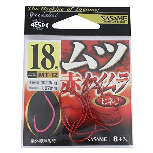 ささめ針(SASAME) MT-12 ムツ 赤ケイムラ 18号