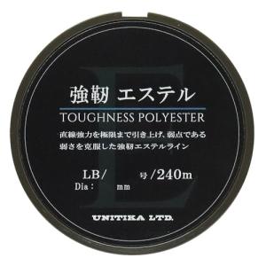 ユニチカ(UNITIKA) 強靭エステル (TOUGHNESS POLYESTER) 240m クリア 2.2LB (0.4号)｜sisnext