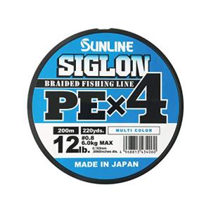 サンライン(SUNLINE) ライン シグロン PEx4 200m 5色 0.8号 12LB J