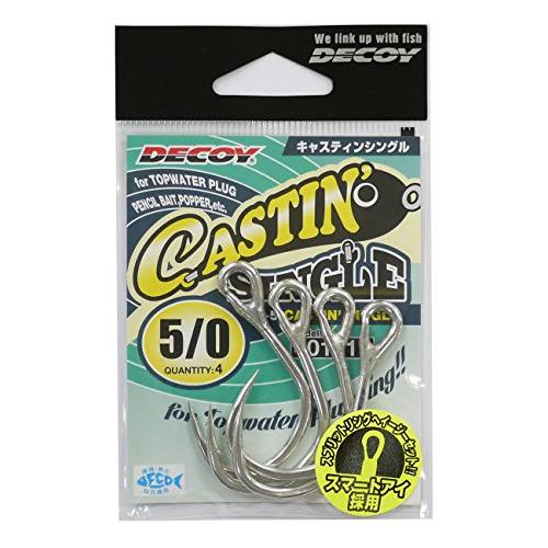 カツイチ(KATSUICHI) キャスティングシングル フック JS-5 #5/0 釣り針