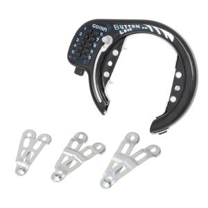 五輪工業 GR-520 プッシュ式リング錠 13・16・19バンド付 503-00072 ブラック