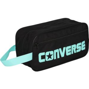 [コンバース] バスケ シューズバッグ シューズケース M C2351097 17 cm ブラック/パステルグリーン