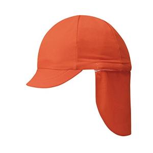 FOOTMARK 学校体育 体操帽 フラップ付き体操帽子 フラップ取り外し可能 101215 オレンジ 幼児フリー