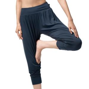 [アツギ] [クリアビューティアクティブ] ７分丈サルエルパンツ ロングセラー 49300PS M ネイビー
