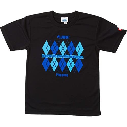 [ジュウイック] Tシャツ アーガイルT ブラック/ブルー M