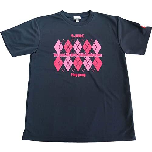 [ジュウイック] Tシャツ アーガイルT ネイビー/ピンク L