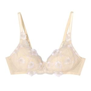 [アツギ] ふんわり立体カップ ノンワイヤーブラ カップ裏メッシュレディース 97371AS (スキニーベージュ) A80