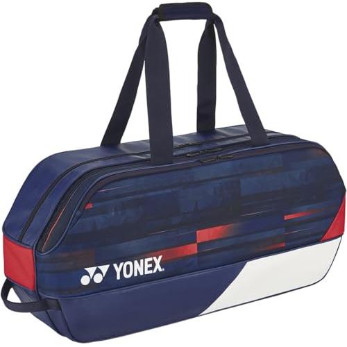 [YONEX] テニス バドミントン ラケットバッグ トーナメントバッグ ラケット2本収納 ホワイト...