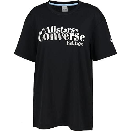 [コンバース] バスケ 半袖Tシャツ ガールズ プリントTシャツ 吸汗 速乾 CB332351 ブラ...